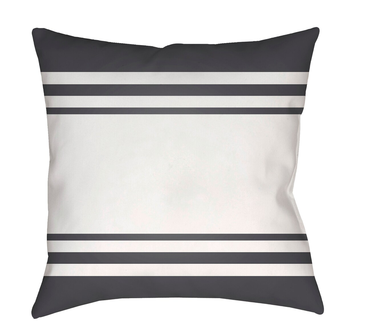 Tiwari Home 18" Black and White Striped Square Throw Pillow Cover